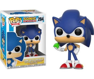 Funko Pop! Games Sonic The Hedgehog: Sonic with Emerald - 284 For Cheap