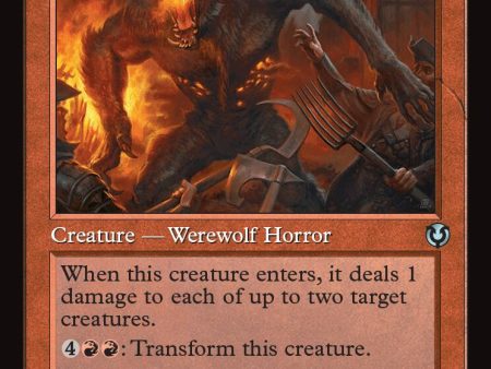 Smoldering Werewolf    Erupting Dreadwolf (Retro Frame) [Innistrad Remastered] on Sale