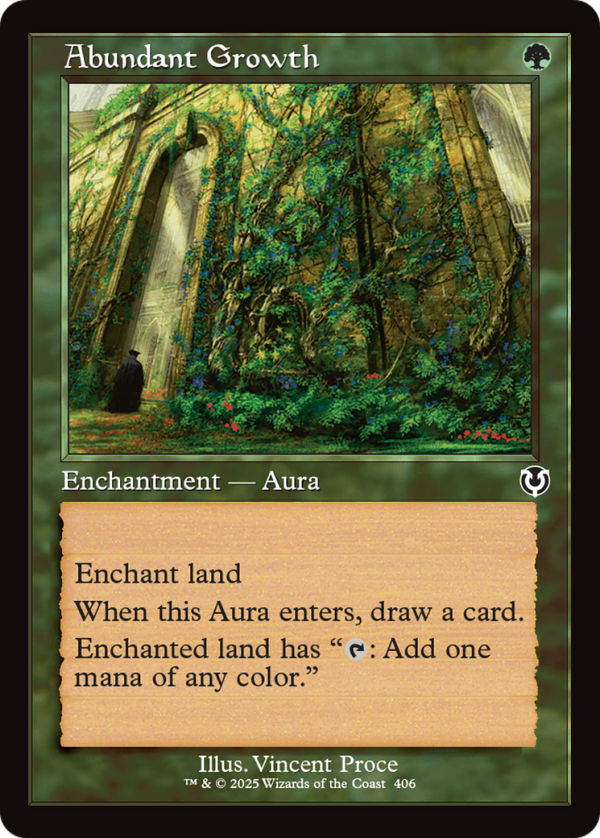 Abundant Growth (Retro Frame) [Innistrad Remastered] Hot on Sale