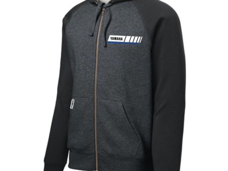 Yamaha Men s Blue Revs Full-Zip Hooded Fleece - Charcoal - S Discount