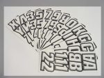 Hardline Products - 2  Snowmobile Lettering Registration Kit - White Black - WHBLK500 Hot on Sale