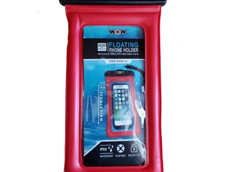 WOW Watersports - H2O Proof Smart Phone Holder - 5  x 9  - Red - 18-5010R Cheap