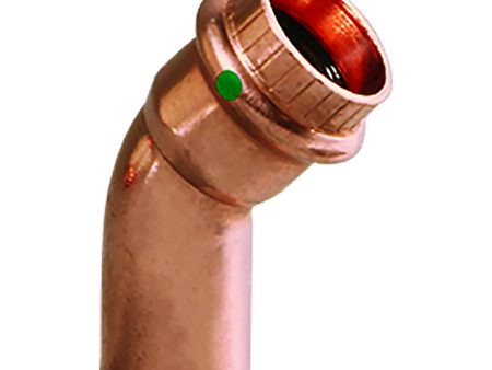 Viega ProPress 1 2  - 45 Copper Elbow - Street Press Connection - 77637 Cheap