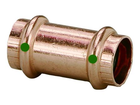 Viega ProPress 1 2  Copper Coupling w o Stop - Double Press Connection - Smart Connect Technology - 78172 For Cheap