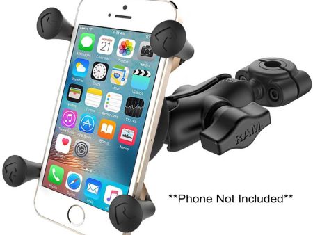 RAM Mount - RAM Torque 3 8  - 5 8  Diameter Mini Rail Base with 1  Ball, Short Arm and X-Grip for Phones - RAM-B-408-37-62-A-UN7U Cheap