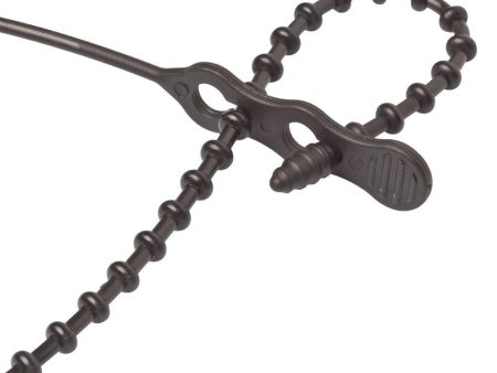 Ancor Reusable Beaded Cable Ties - 8  - Black - 199286 For Sale