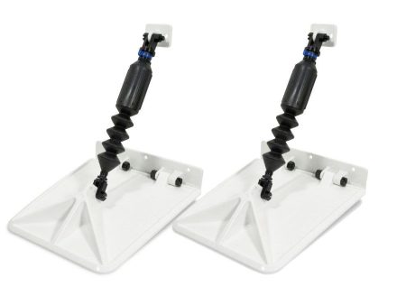 Nauticus Smart Tabs SX 9.5 x 10 f 13-16' Boats w 40lb Actuator - White - SXW9510-40 Hot on Sale