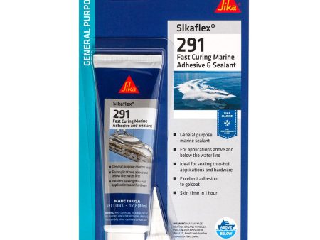 Sika Sikaflex 291 Fast Cure - Black - 3oz Tube - 610566 For Discount