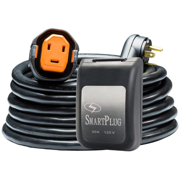 SmartPlug RV Kit 30 Amp 30' Dual Configuration Cordset - Black (SPX X Park Power) & Non Metallic Inlet - Black - R30303BM30PB Online Hot Sale