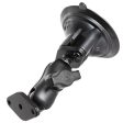 RAM Mount - Twist Lock Suction Cup Mount with Short Arm Diamond Adapter - RAM-B-166U-A For Sale