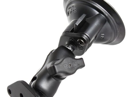 RAM Mount - Twist Lock Suction Cup Mount with Short Arm Diamond Adapter - RAM-B-166U-A For Sale