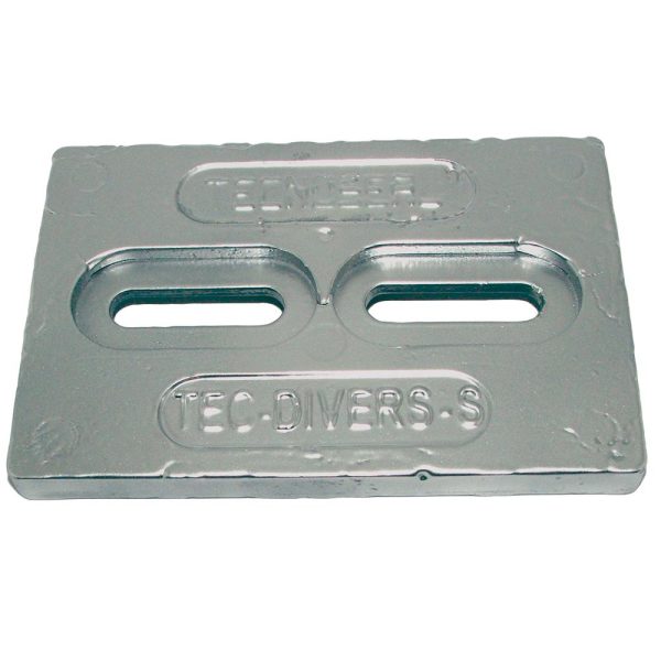 Tecnoseal Mini Zinc Plate Anode 6  x 4  x 1 2  - TEC-DIVERS-S Online now