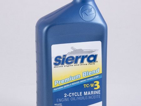 Sierra - Blue Premium TC-W3 2 Stroke Marine Engine Oil - 32 oz. - 1895002 Online Hot Sale