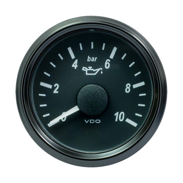 VDO SingleViu 52mm (2-1 16 ) Oil Pressure Gauge - 10 Bar - 0-180 Ohm - A2C3833170030 Supply