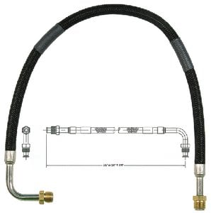 Sierra - Braided Fuel Line Hose - 3 8  x 25  - 8115 For Sale