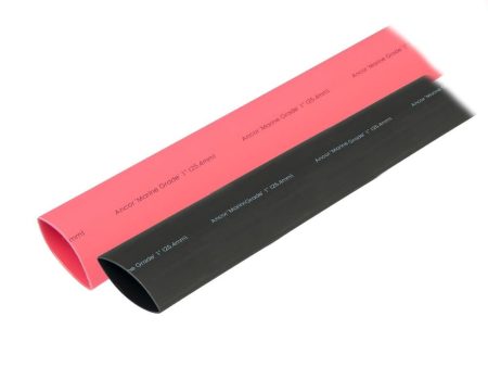 Ancor Heat Shrink Tubing 1  x 3  - Black  Red Combo Online now