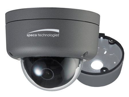 Speco - 2MP Ultra Intensifier HD-TVI Dome Camera 3.6mm Lens - Dark Grey Housing w Included Junction Box - HID8 For Sale