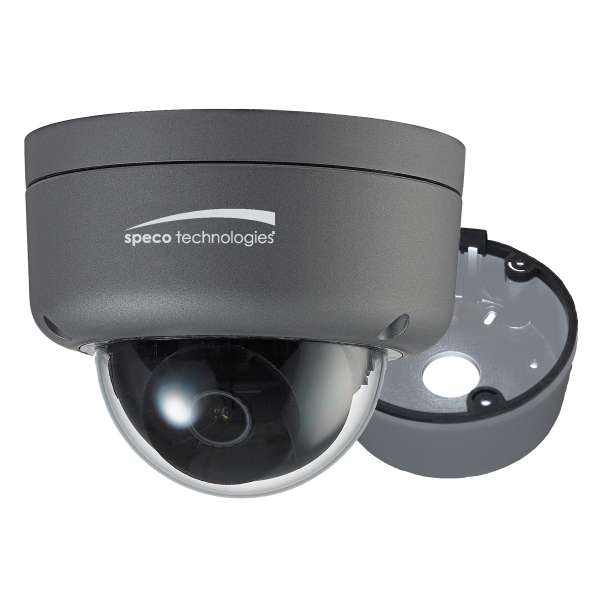 Speco - 2MP Ultra Intensifier HD-TVI Dome Camera 3.6mm Lens - Dark Grey Housing w Included Junction Box - HID8 For Sale