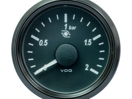 VDO SingleViu 52mm (2-1 16 ) Turbo Pressure Gauge - 60 PSI - 0-180 Ohm - A2C3833470030 Online Hot Sale