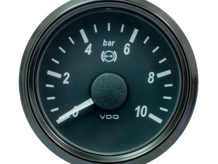 VDO SingleViu 52mm (2-1 16 ) Brake Pressure Gauge - 15 Bar - 0-180 Ohm - A2C3833450030 Hot on Sale