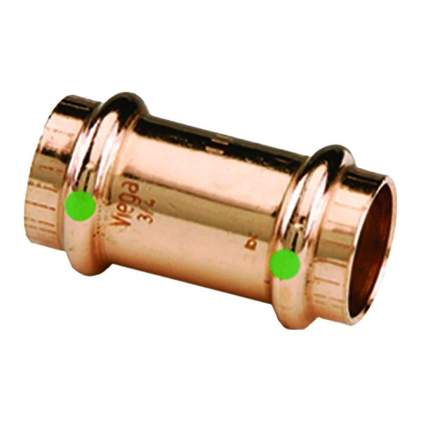 Viega ProPress 3 4  Copper Coupling w Stop - Double Press Connection - Smart Connect Technology - 78052 Discount