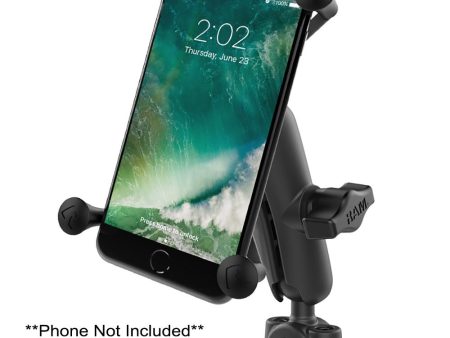 RAM Mount - RAM Torque 3 8  - 5 8  Diameter Mini Rail Base with 1  Ball, Medium Arm and X-Grip for Larger Phones - RAM-B-408-37-62-UN10U For Cheap