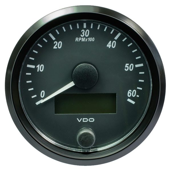 VDO SingleViu 80mm (3-1 8 ) Tachometer - 6,000 RPM - A2C3833010030 Hot on Sale