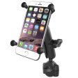 RAM Mount - RAM Torque 3 4  - 1  Diameter Handlebar Rail Base with 1  Ball, Medium Arm and X-Grip for Larger Phones - RAM-B-408-75-1-UN10U Sale