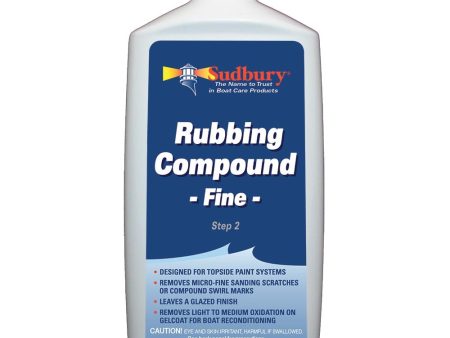 Sudbury Rubbing Compund Fine - Step 2 - 32oz Fluid - 442 Cheap