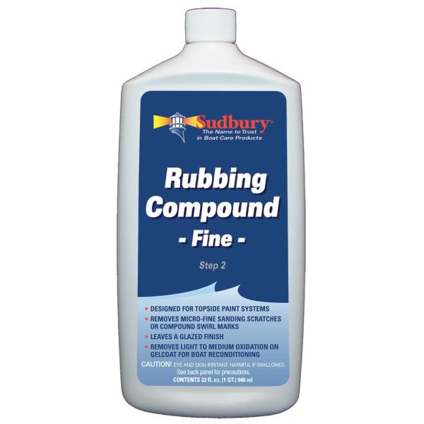 Sudbury Rubbing Compund Fine - Step 2 - 32oz Fluid - 442 Cheap