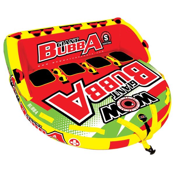 WOW Watersports Giant Bubba HI-VIS 4P Towable - 4 Person - 17-1070 Hot on Sale