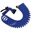 Whitecap - Coiled Hose w Adjustable Nozzle - 50  - Blue - P-0442B on Sale