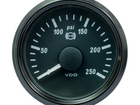 VDO SingleViu 52mm (2-1 16 ) Brake Pressure Gauge - 250 PSI - 0-4.5V - A2C3832730030 on Sale