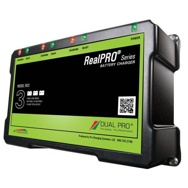 Dual Pro RealPRO Series Battery Charger - 18A - 3-6A-Banks - 12V-36V - RS3 Supply