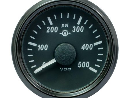 VDO SingleViu 52mm (2-1 16 ) Gear Pressure Gauge - 500 PSI - 0-4.5V - A2C3832740030 on Sale